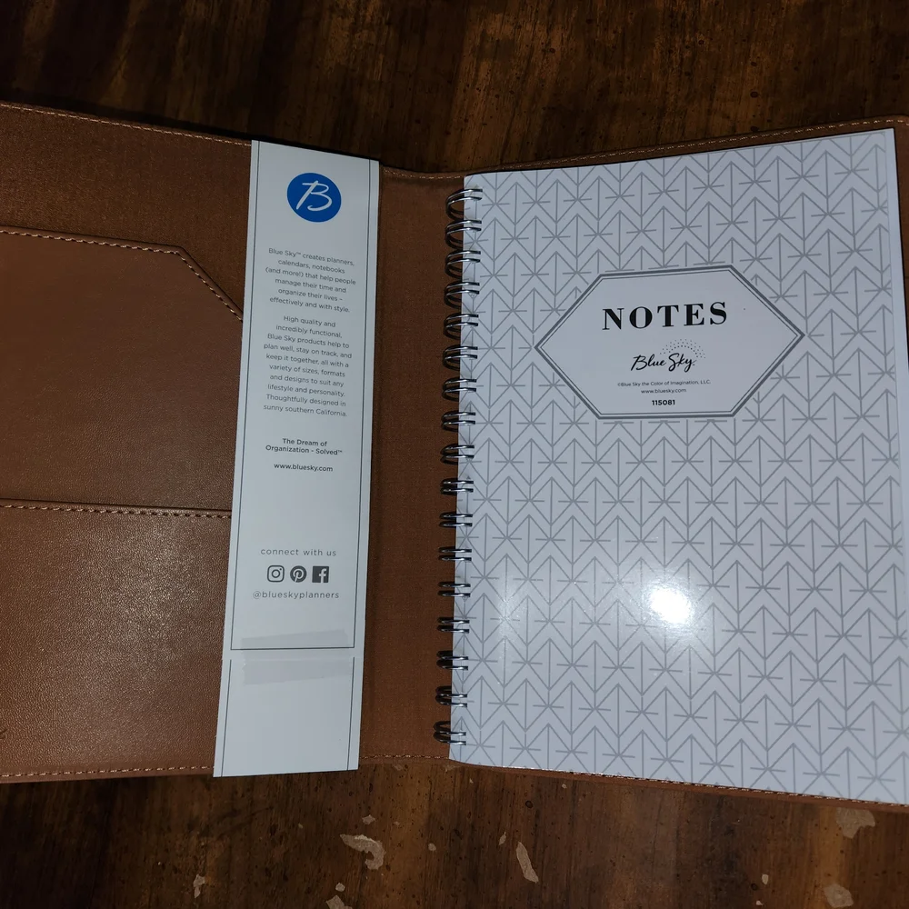 Blue Sky Meeting Notes Notebook